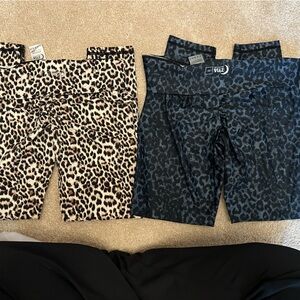 Zyia pair animal print Leggings - Black and Brown size xl